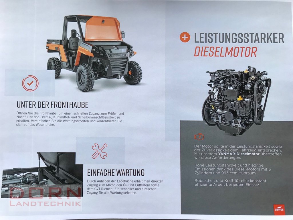 ATV & Quad des Typs Corvus DX 4 CAB 60 Km/h, Neumaschine in Bruckberg (Bild 14)