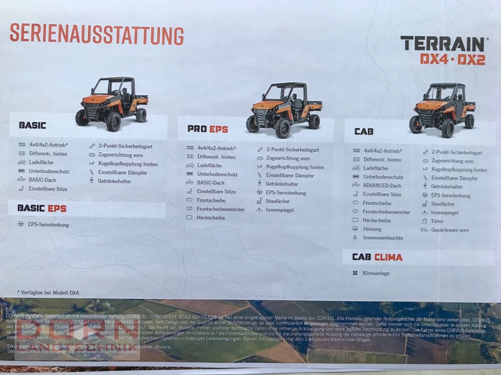 ATV & Quad des Typs Corvus DX 4 CAB 60 Km/h, Neumaschine in Bruckberg (Bild 17)