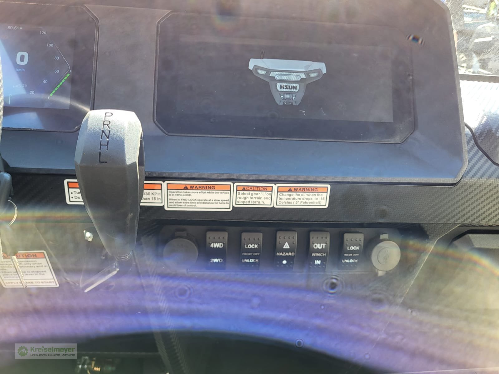 ATV & Quad des Typs Hisun Freelander 550 + 1400kg Anhängelast + StVZO Zulassung + Teilkabine + 10" Display Kamera UTV, Neumaschine in Feuchtwangen (Bild 11)