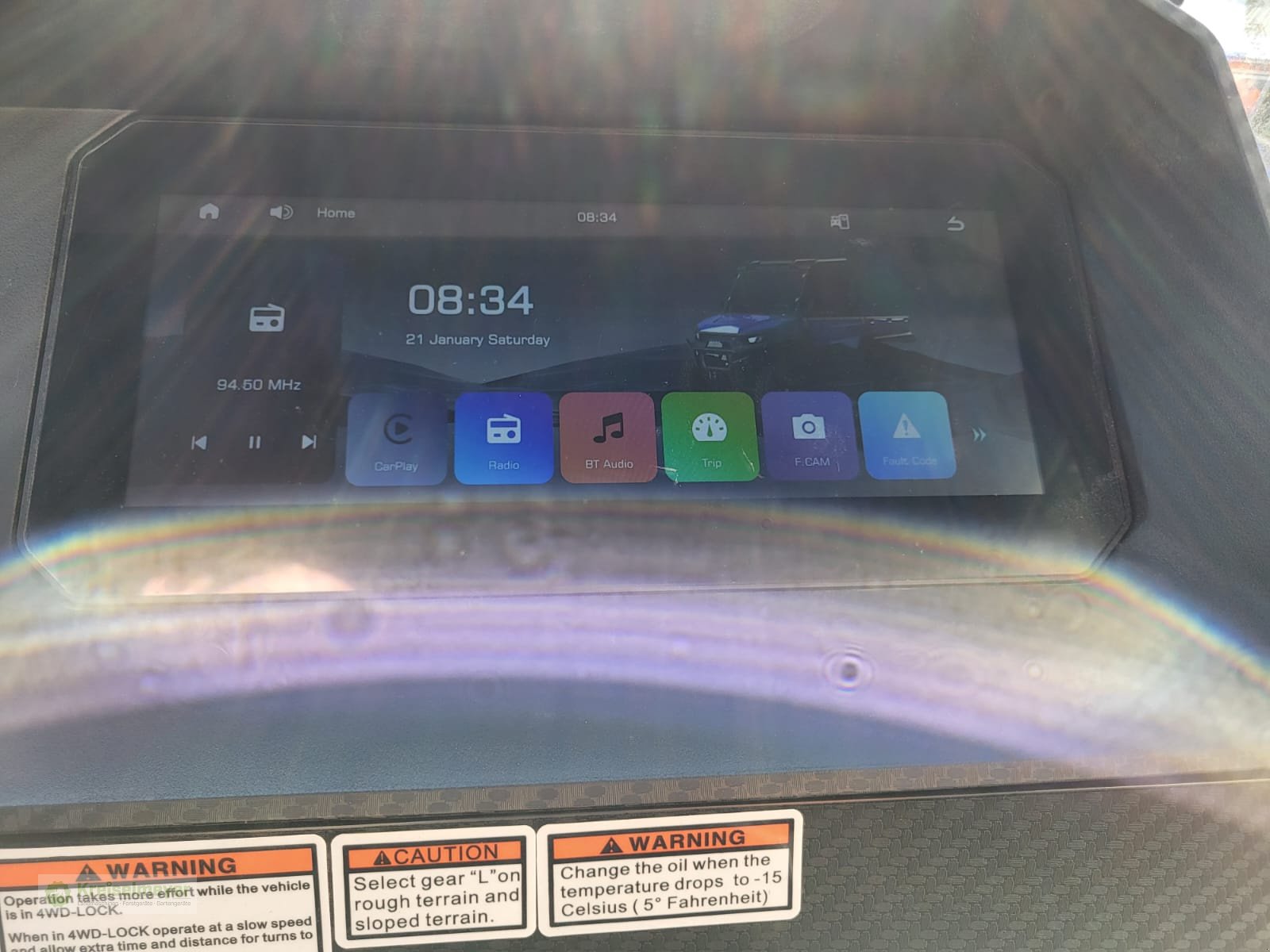 ATV & Quad des Typs Hisun Freelander 550 + 1400kg Anhängelast + StVZO Zulassung + Teilkabine + 10" Display Kamera UTV, Neumaschine in Feuchtwangen (Bild 13)