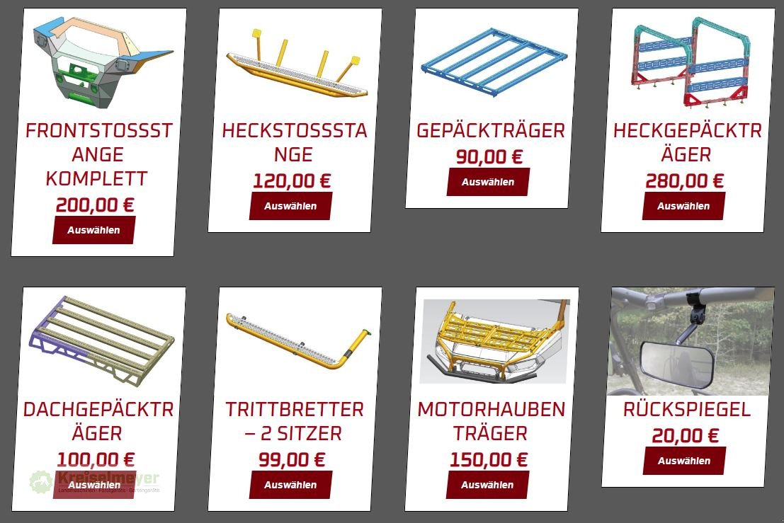 ATV & Quad des Typs Hisun Freelander 550 + 1400kg Anhängelast + StVZO Zulassung + Teilkabine + 10" Display Kamera UTV, Neumaschine in Feuchtwangen (Bild 20)
