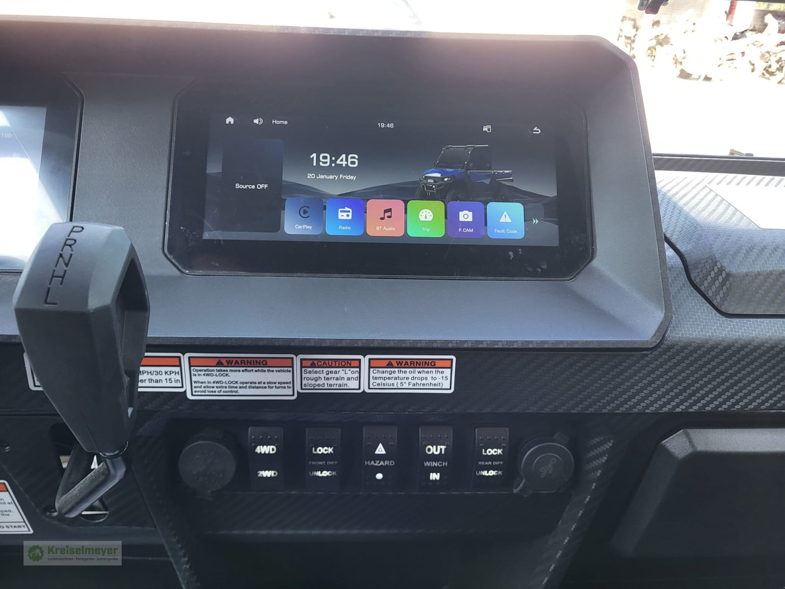 ATV & Quad des Typs Hisun Freelander 550 + 1400kg Anhängelast + StVZO Zulassung + Teilkabine + 10" Display Kamera UTV, Neumaschine in Feuchtwangen (Bild 11)