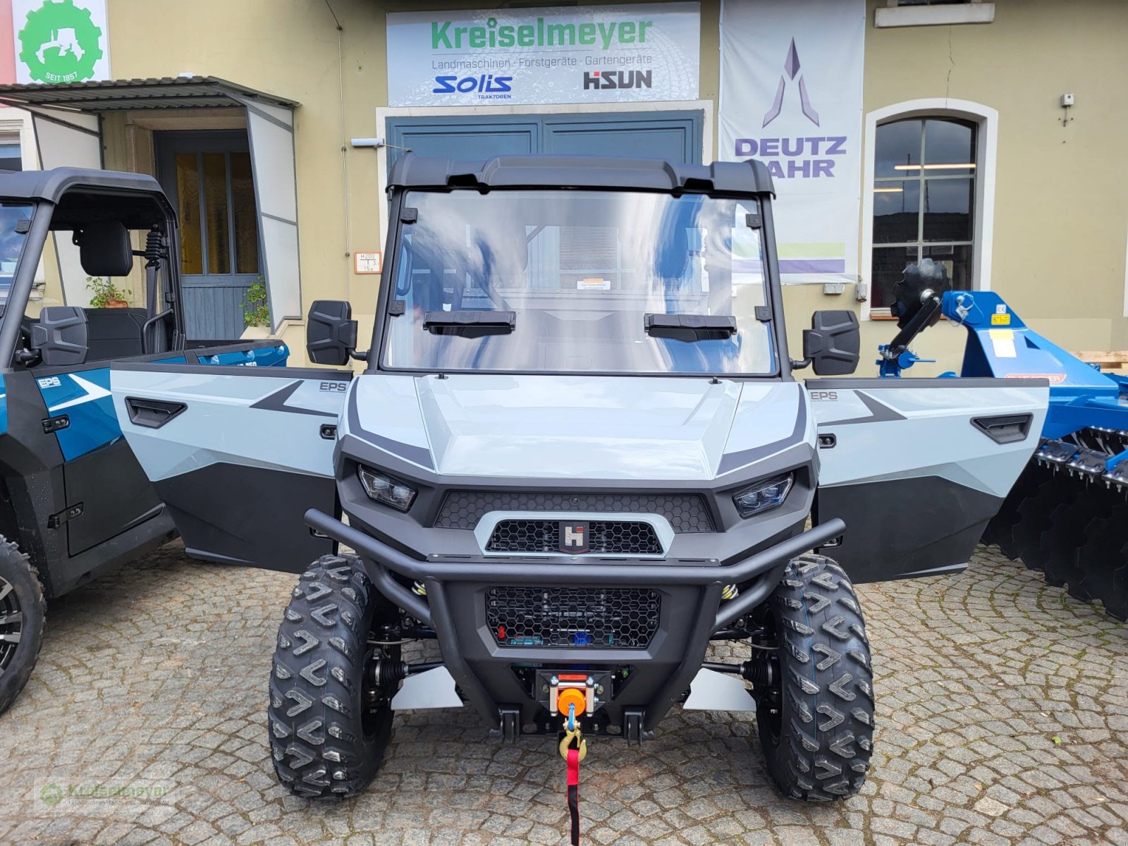 ATV & Quad des Typs Hisun Freelander 550 + 1400kg Anhängelast + StVZO Zulassung + Teilkabine + LCD 10" Displays Kamera UTV, Neumaschine in Feuchtwangen (Bild 4)
