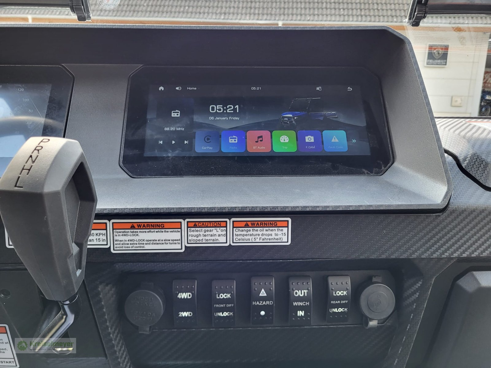 ATV & Quad des Typs Hisun Freelander 550 + 1400kg Anhängelast + StVZO Zulassung + Teilkabine + LCD 10" Displays Kamera UTV, Neumaschine in Feuchtwangen (Bild 11)