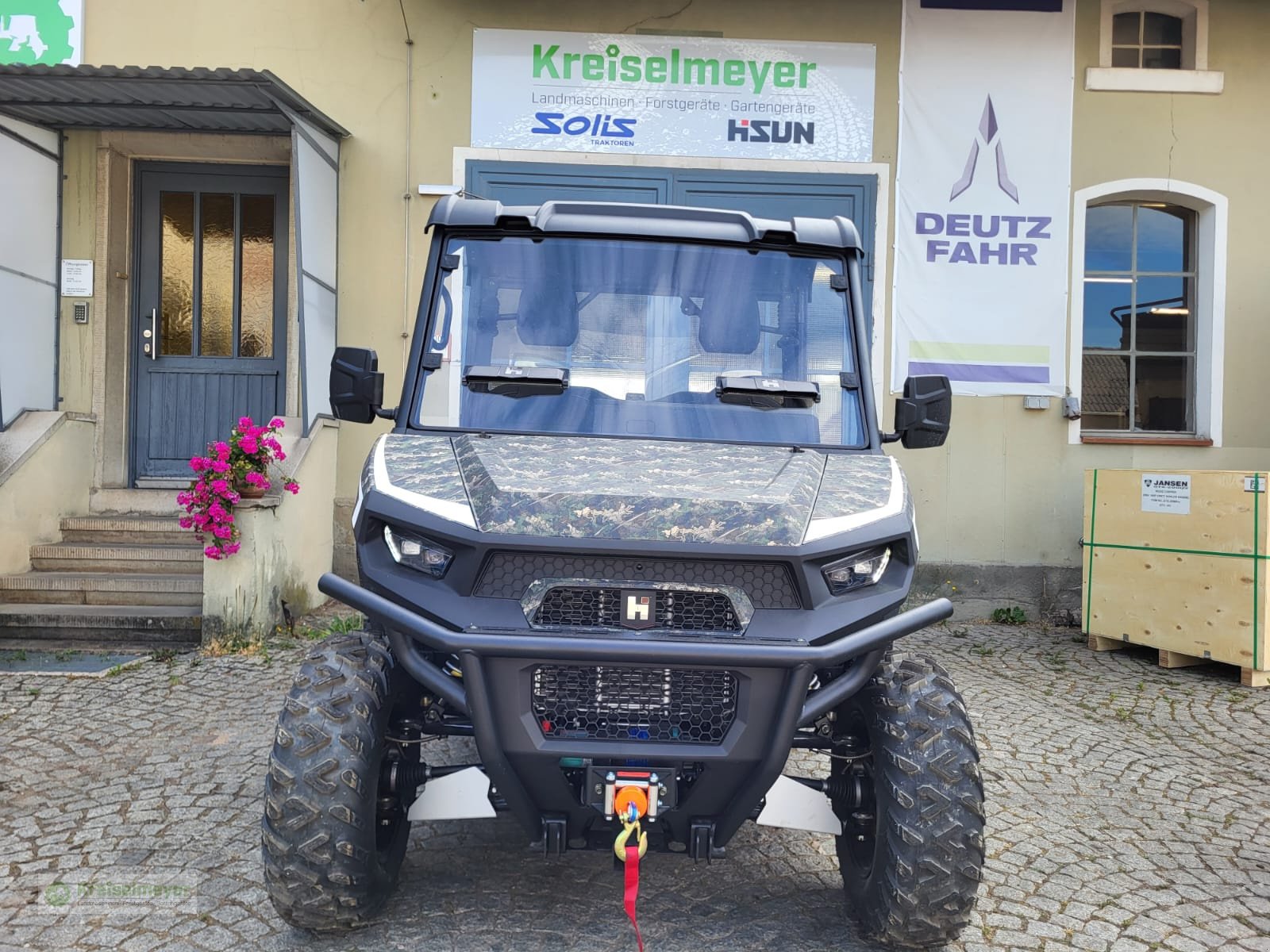 ATV & Quad des Typs Hisun Freelander 550 + 1400kg Anhängelast + StVZO Zulassung + Teilkabine + LCD 10" Displays Kamera UTV, Neumaschine in Feuchtwangen (Bild 3)