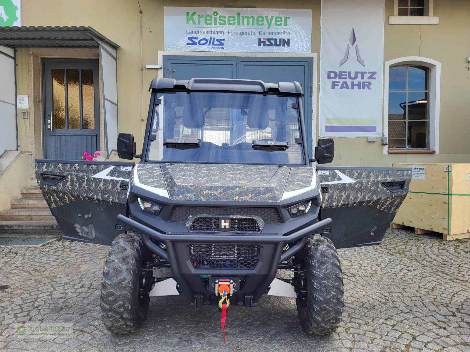 ATV & Quad des Typs Hisun Freelander 550 + 1400kg Anhängelast + StVZO Zulassung + Teilkabine + LCD 10" Displays Kamera UTV, Neumaschine in Feuchtwangen (Bild 4)