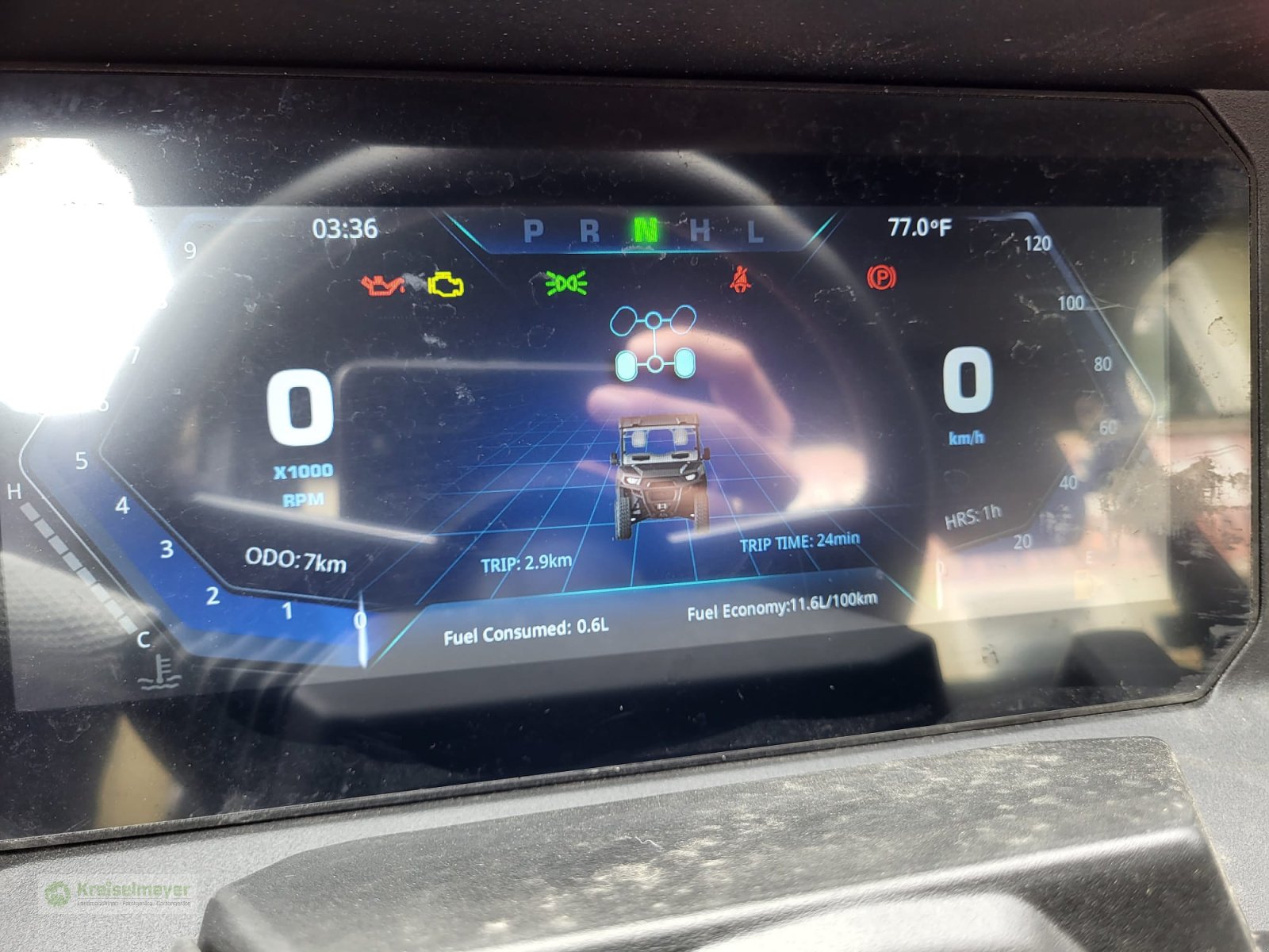 ATV & Quad of the type Hisun Freelander 550 + 1400kg Anhängelast + StVZO Zulassung + Teilkabine + LCD 10" Displays Kamera UTV, Neumaschine in Feuchtwangen (Picture 10)