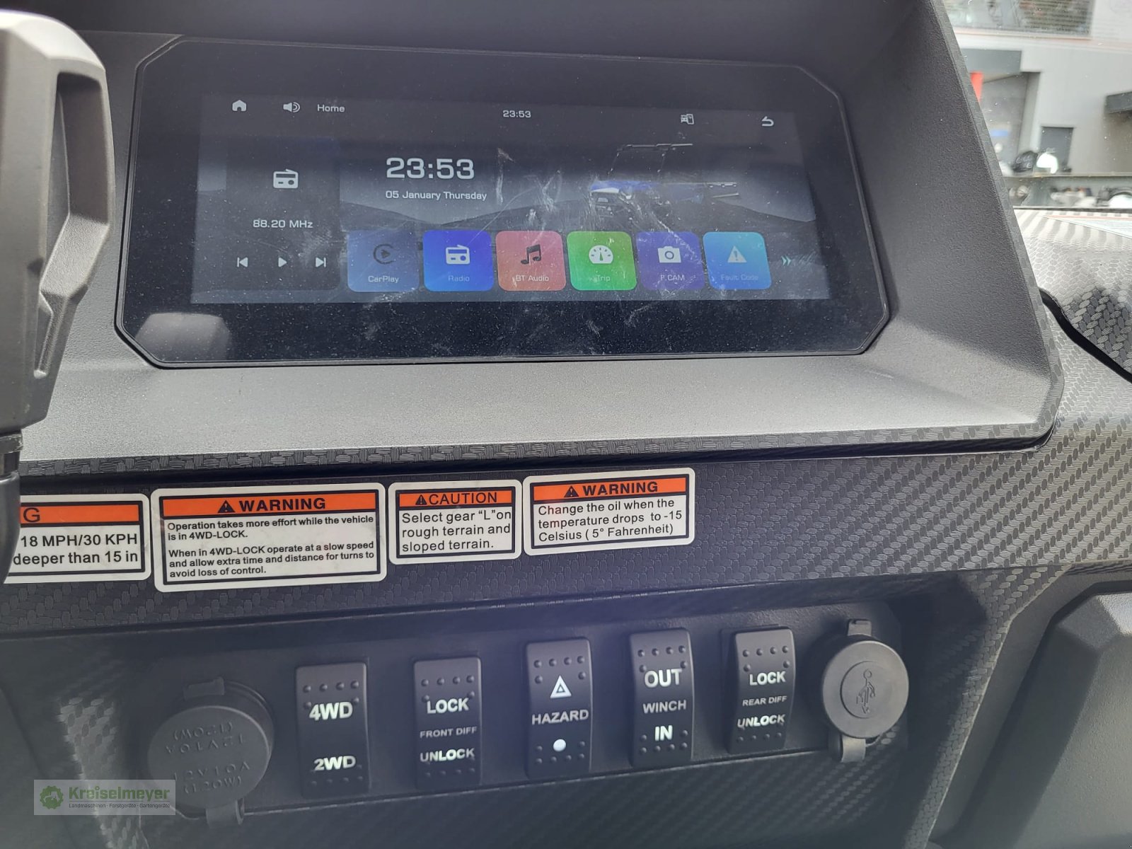 ATV & Quad типа Hisun Freelander 750 + 1400kg Anhängelast + StVZO Zulassung + Teilkabine + LCD 10" Display Kamera UTV, Neumaschine в Feuchtwangen (Фотография 12)