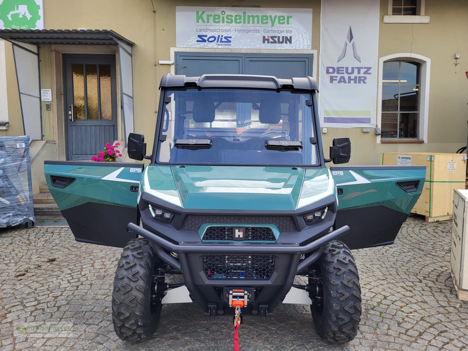 ATV & Quad des Typs Hisun Freelander 750 + 1400kg Anhängelast + StVZO Zulassung + Teilkabine + LCD 10" Display Kamera UTV, Neumaschine in Feuchtwangen (Bild 5)