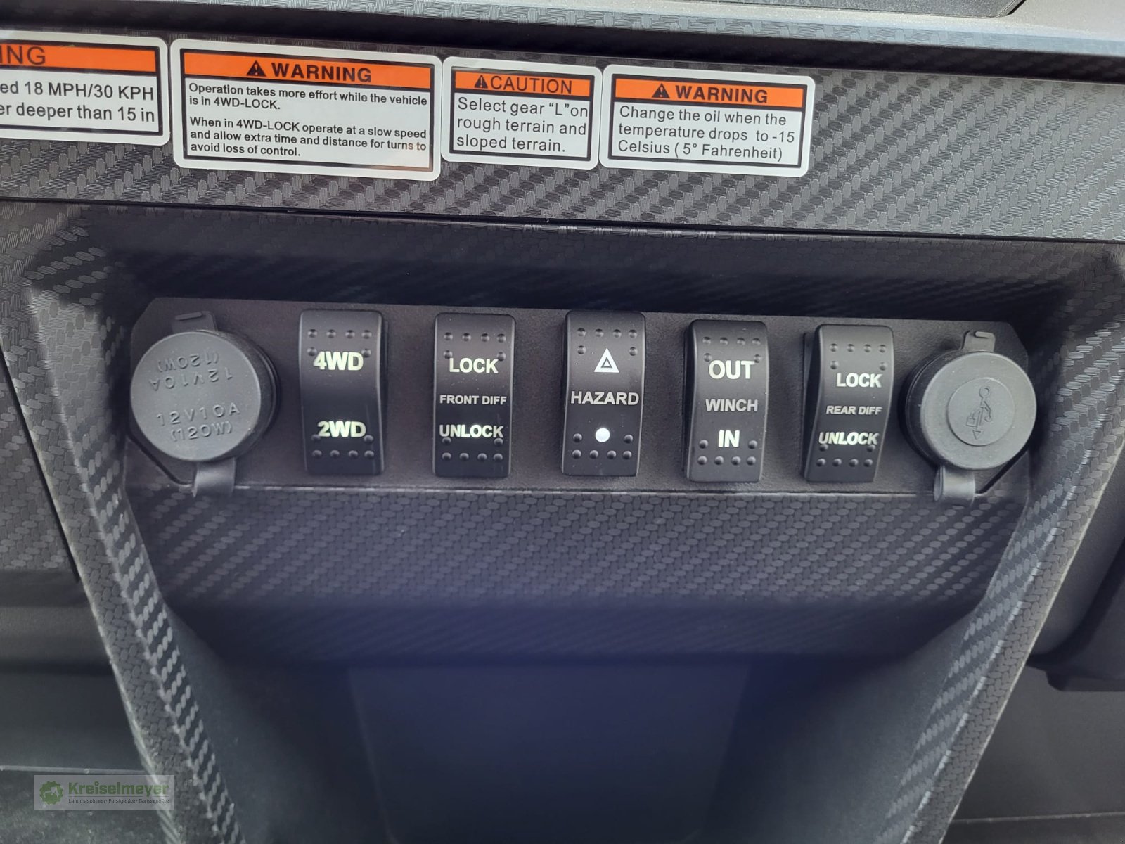 ATV & Quad des Typs Hisun Freelander 750 + 1400kg Anhängelast + StVZO Zulassung + Teilkabine + LCD 10" Display Kamera UTV, Neumaschine in Feuchtwangen (Bild 11)