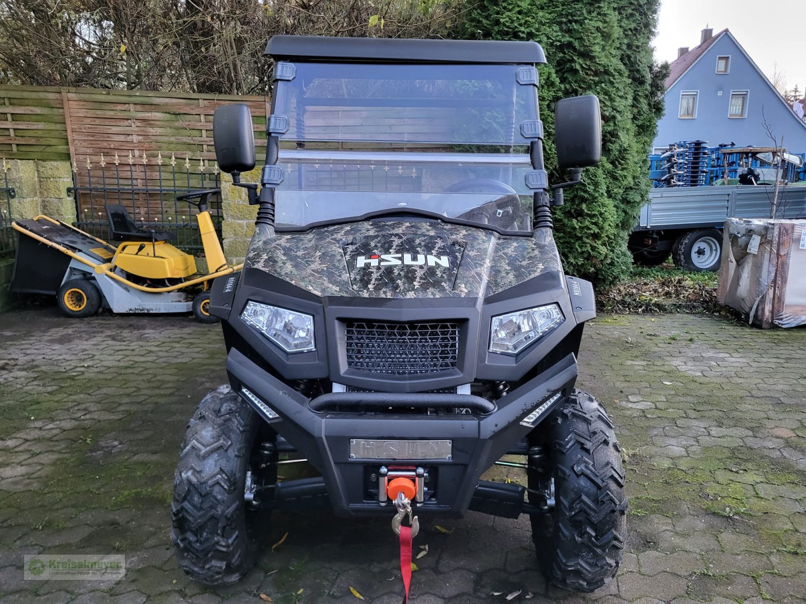 ATV & Quad des Typs Hisun Sector 250 + Dach + Frontscheibe + Seilwinde Camouflage NEU UTV Buggy, Neumaschine in Feuchtwangen (Bild 2)