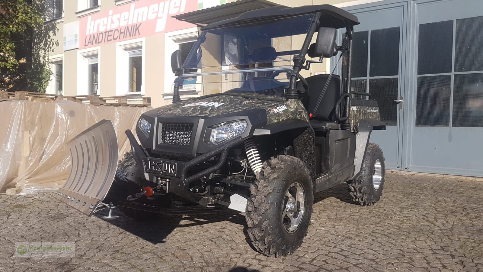 ATV & Quad des Typs Hisun Sector 450 + Schneeräumschild *Winterpaket* Allrad 4x4 + Straßenzulassung NEU, Neumaschine in Feuchtwangen (Bild 4)