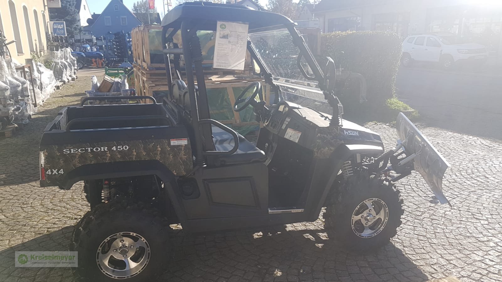 ATV & Quad des Typs Hisun Sector 450 + Schneeräumschild *Winterpaket* Allrad 4x4 + Straßenzulassung NEU, Neumaschine in Feuchtwangen (Bild 5)