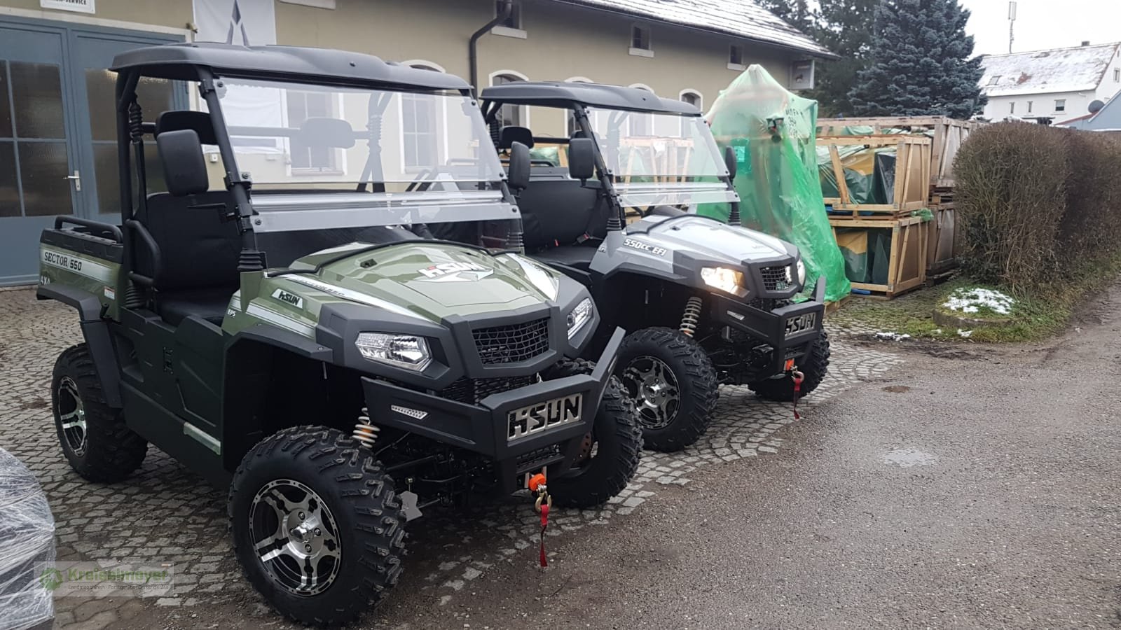 ATV & Quad typu Hisun Sector 550 Allrad 4x4 + Differenzial-Sperre + Straßenzulassung UTV, Forstfahrzeug, Buggy, Gator, Neumaschine w Feuchtwangen (Zdjęcie 10)