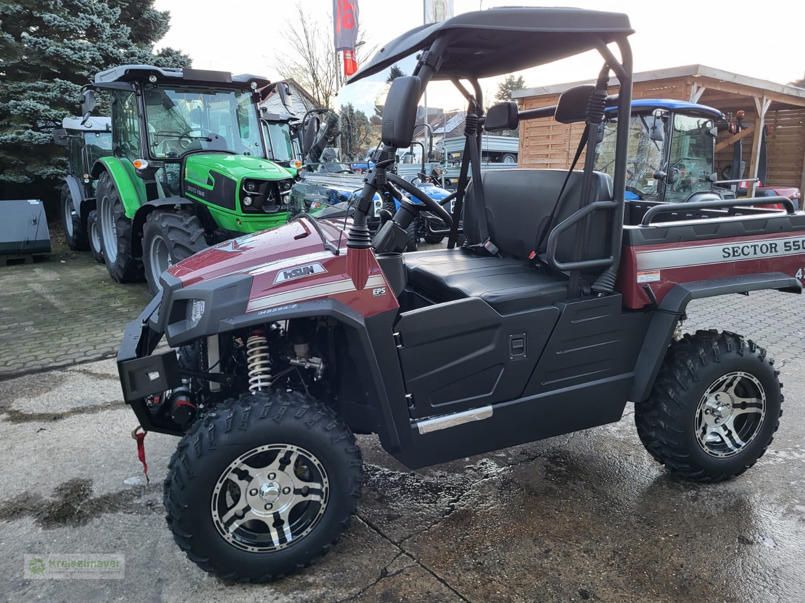 ATV & Quad typu Hisun Sector 550 Allrad 4x4 + Differenzial-Sperre + Zulassungspapiere UTV Buggy Gator, Neumaschine v Feuchtwangen (Obrázek 1)