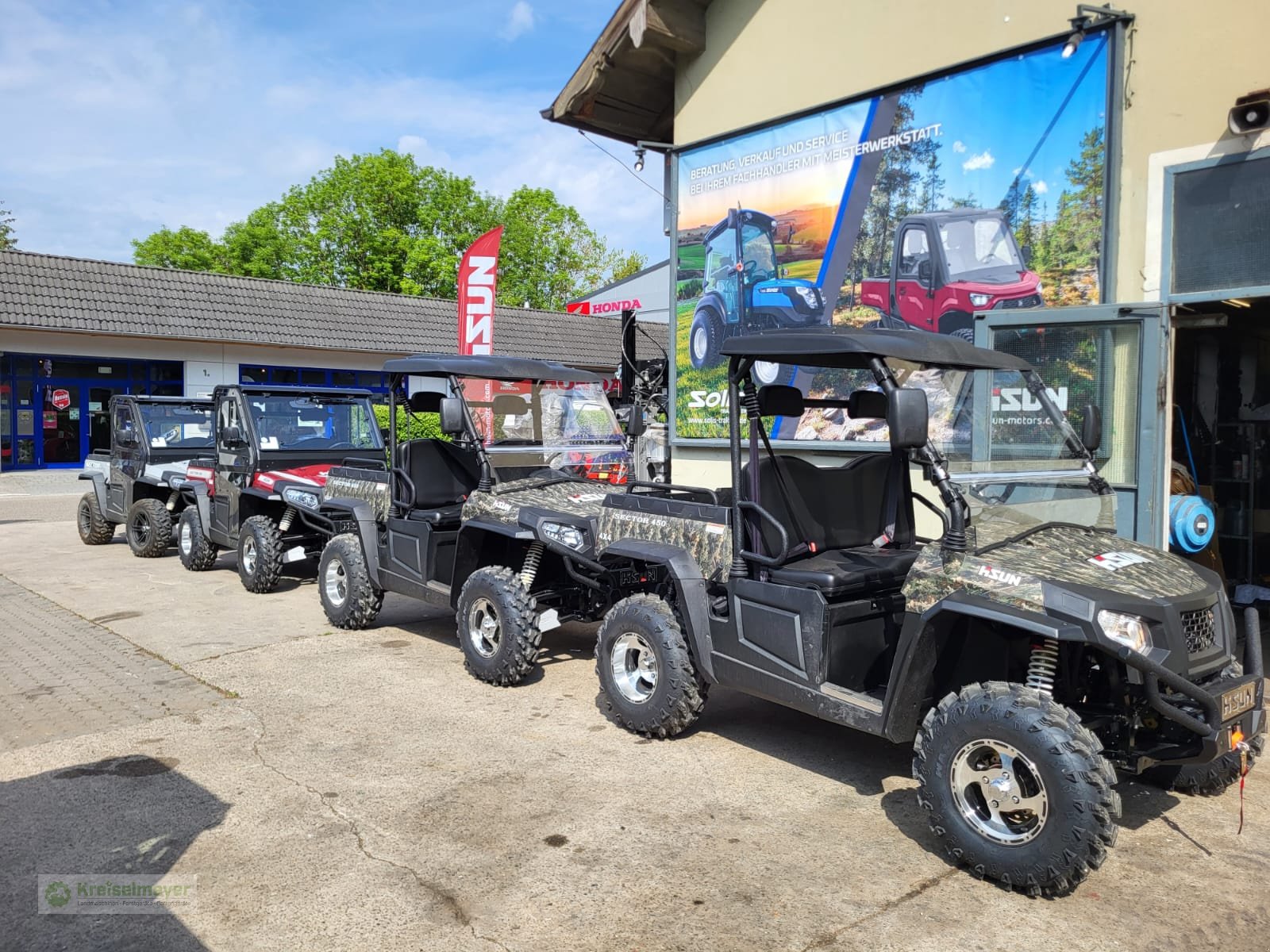 ATV & Quad typu Hisun Sector 550 Allrad 4x4 + Differenzial-Sperre + Zulassungspapiere UTV Buggy Gator, Neumaschine v Feuchtwangen (Obrázek 14)