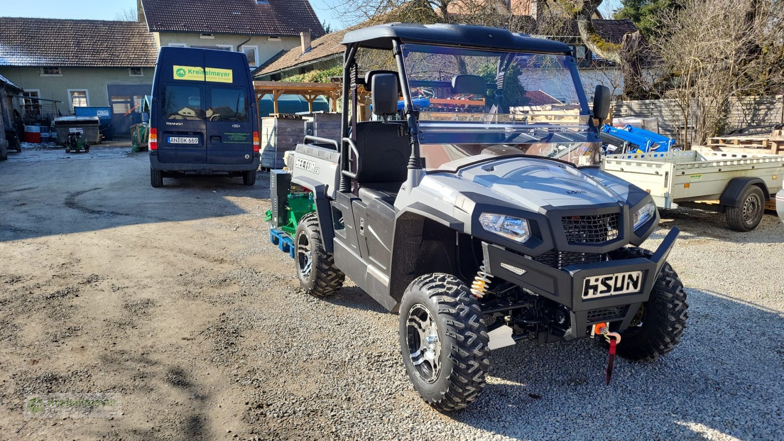 ATV & Quad tip Hisun Sector 550 + Mulcher 120cm Mähwerk Paketpreis inkl. STVZO UTV, Neumaschine in Feuchtwangen (Poză 8)