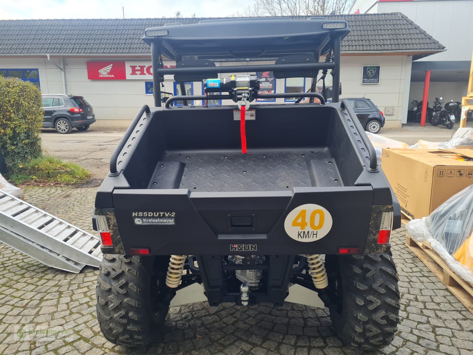 ATV & Quad of the type Hisun Sector E1 Akku + Hunter-Kit Lite (Seilwinde, LED-Licht & Licht-Aus-Schaltung) Elektro Allrad 4x4 UTV neu, Neumaschine in Feuchtwangen (Picture 7)