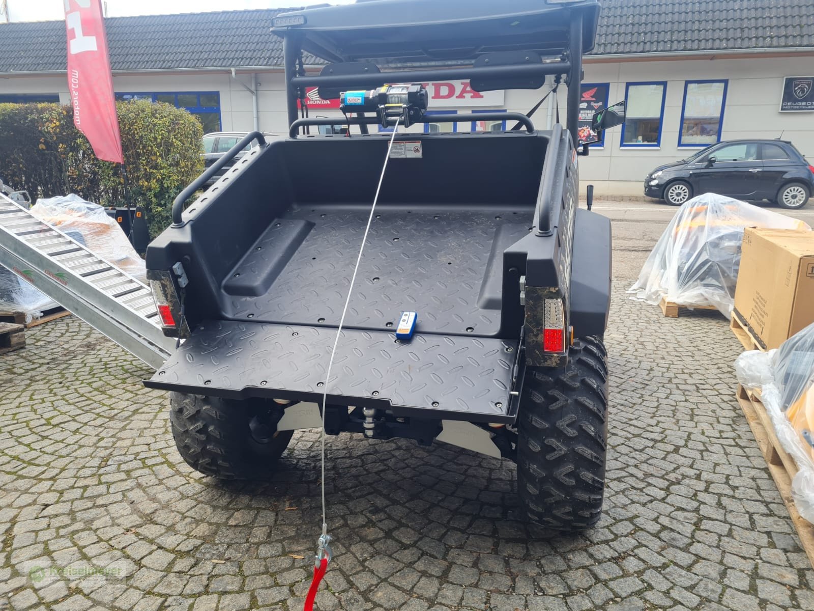 ATV & Quad of the type Hisun Sector E1 Akku + Hunter-Kit Lite (Seilwinde, LED-Licht & Licht-Aus-Schaltung) Elektro Allrad 4x4 UTV neu, Neumaschine in Feuchtwangen (Picture 9)