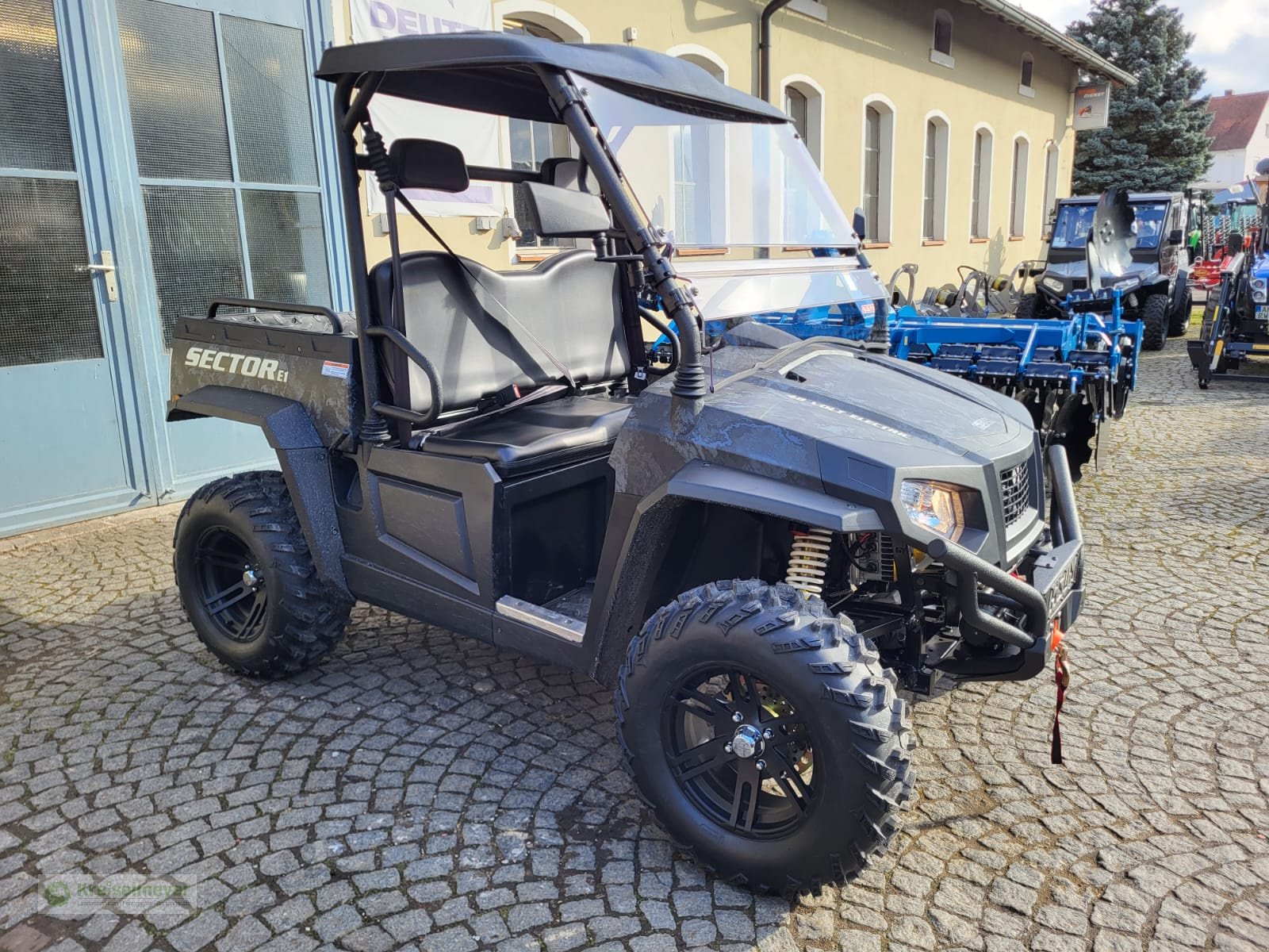 ATV & Quad des Typs Hisun Sector E1 Elektro UTV Allrad + StVZO Zulassung L7e + Dark Camouflage, Neumaschine in Feuchtwangen (Bild 8)