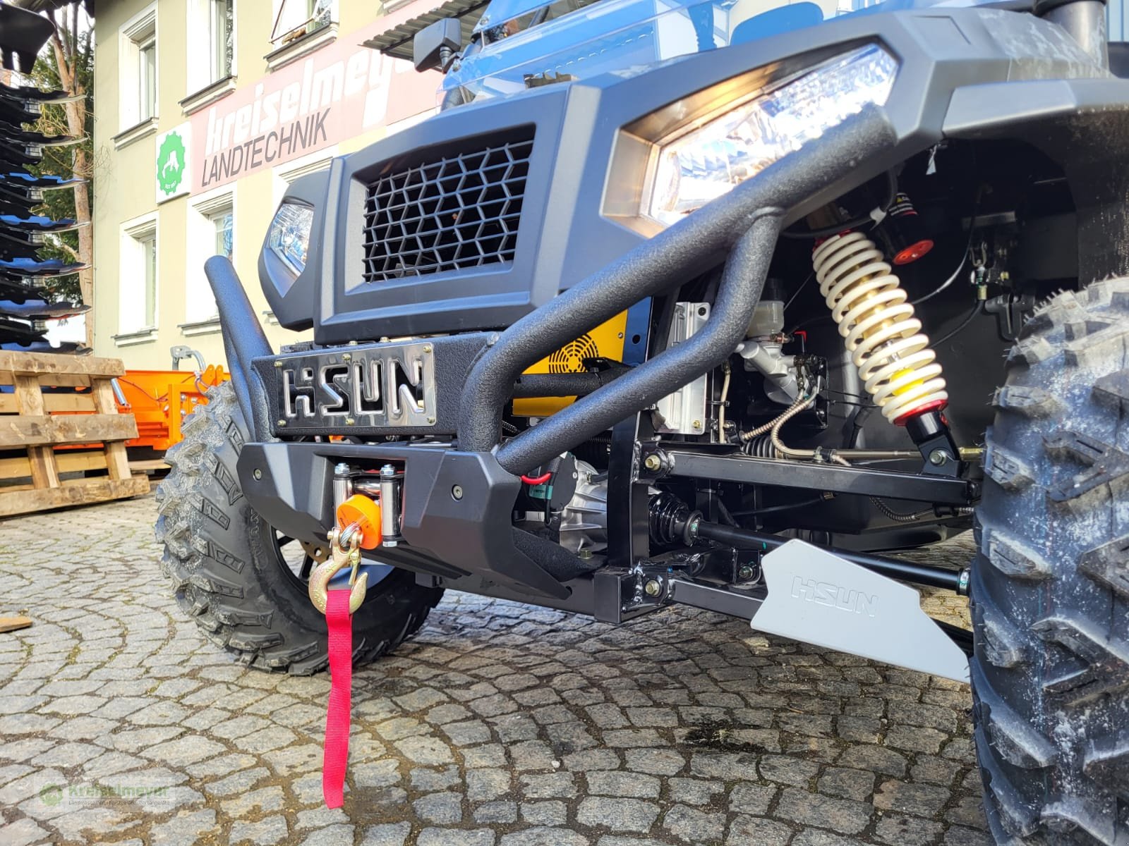 ATV & Quad des Typs Hisun Sector E1 Elektro UTV Allrad + StVZO Zulassung L7e + Dark Camouflage, Neumaschine in Feuchtwangen (Bild 9)