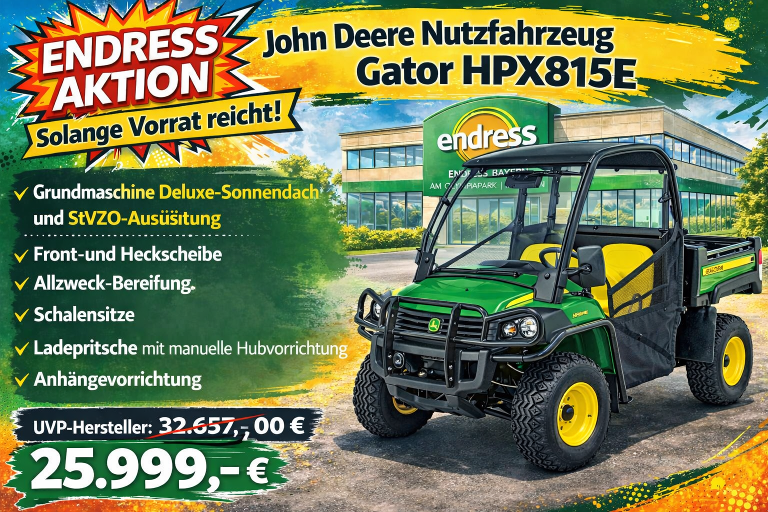 ATV & Quad del tipo John Deere Gator HPX 815E, Neumaschine In München (Immagine 1)