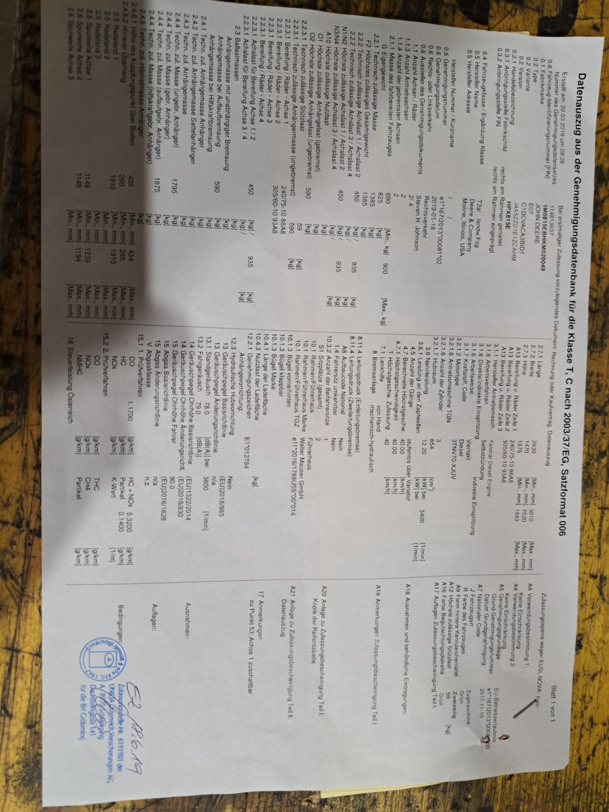 ATV & Quad des Typs John Deere Gator HPX 815E, Gebrauchtmaschine in Zederhaus  (Bild 3)