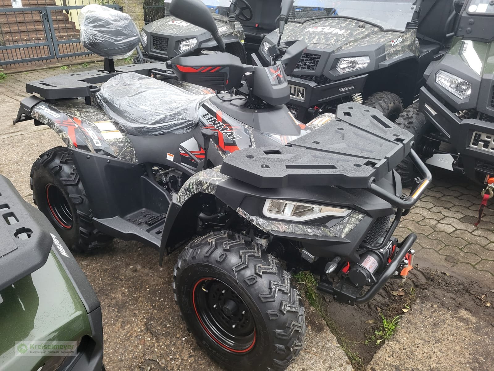 ATV & Quad of the type Linhai PROMAX 320 4x4 Allrad + Seilwinde + AHK + Rückenlehne + Handprotektoren NEU ATV Quad, Neumaschine in Feuchtwangen (Picture 1)