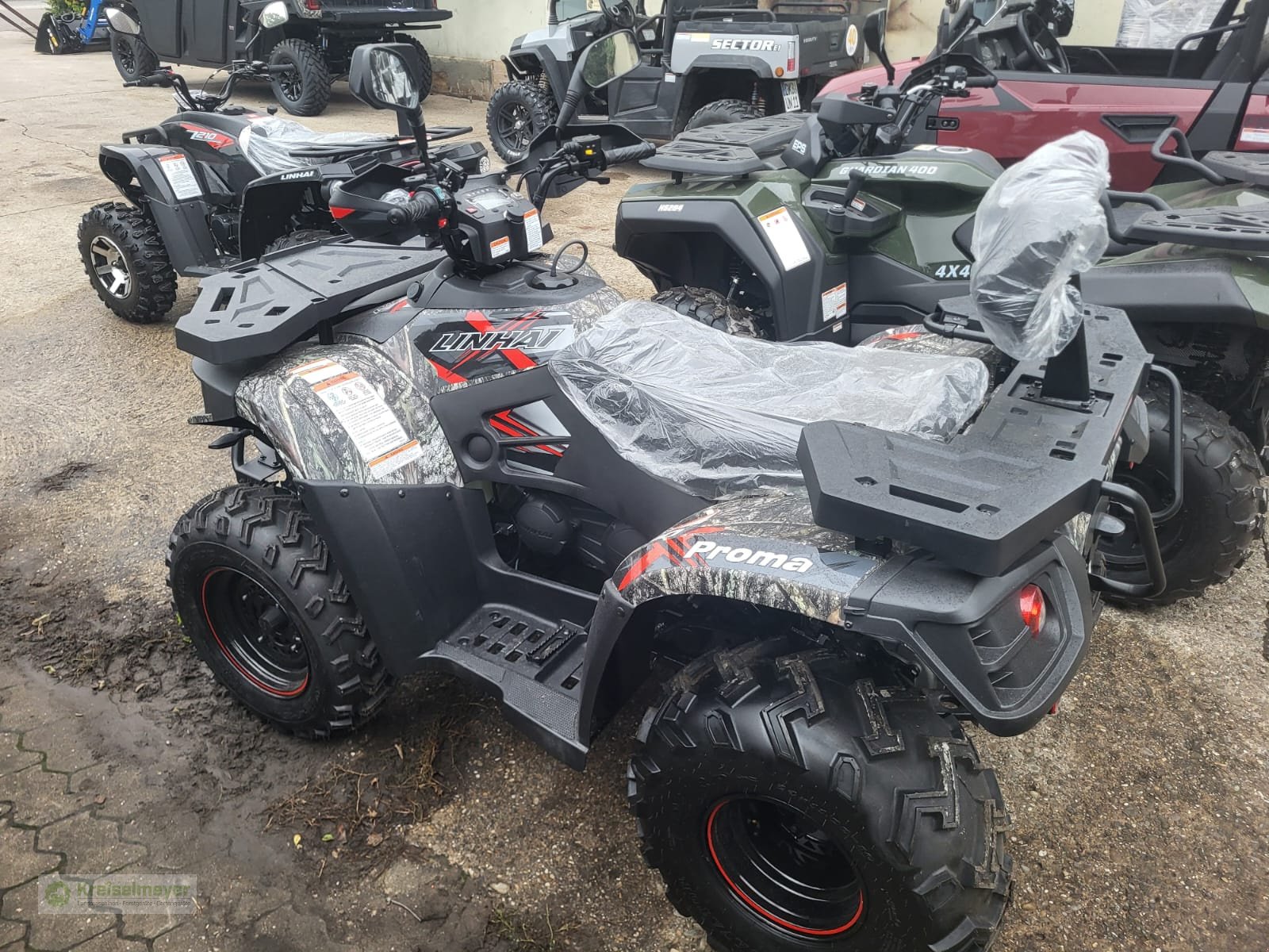 ATV & Quad of the type Linhai PROMAX 320 4x4 Allrad + Seilwinde + AHK + Rückenlehne + Handprotektoren NEU ATV Quad, Neumaschine in Feuchtwangen (Picture 4)