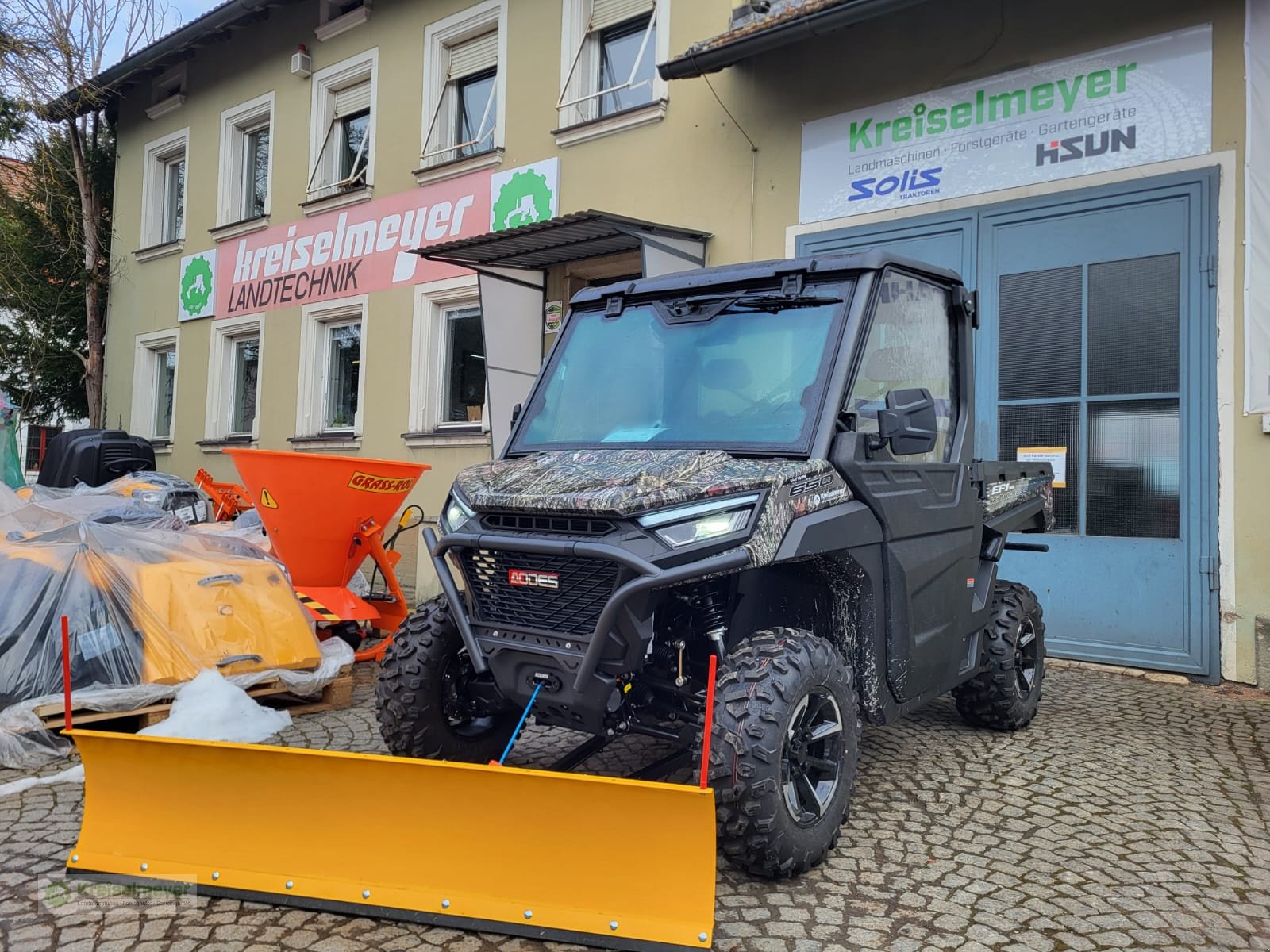 ATV & Quad от тип Odes 4TRAC Workcross 650 Kabine + Schneeschild 170cm (ohne Heizung), 90 kmh, Allrad 4x4, Winterdienst Paket UTV neu, Neumaschine в Feuchtwangen (Снимка 2)