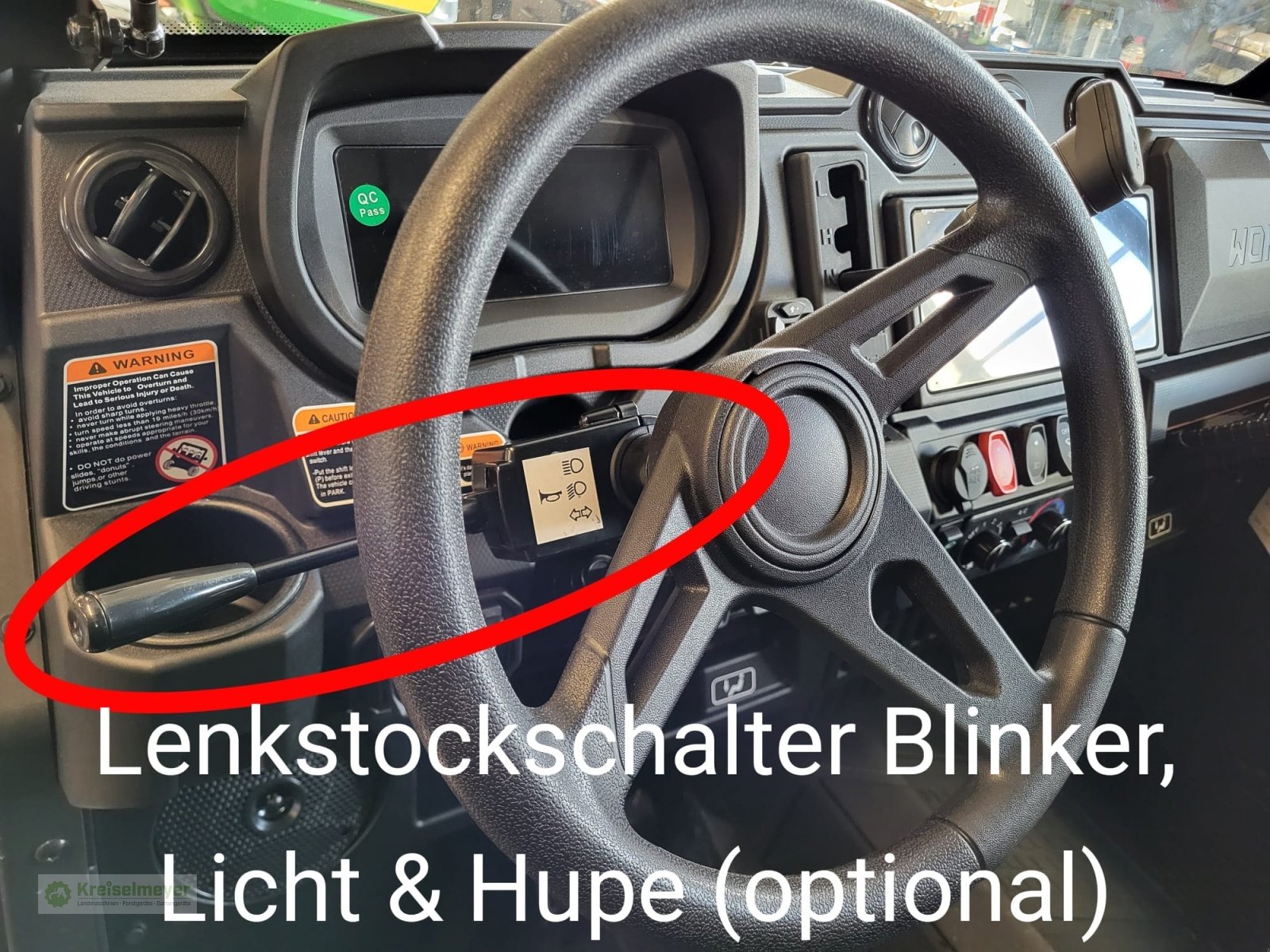 ATV & Quad typu Odes Lenkstockschalter Blinker, Licht & Hupe am Lenkrad schalten, für Workcross 650 + 800 + 1000 (ABS) UTV neu, Neumaschine v Feuchtwangen (Obrázek 1)