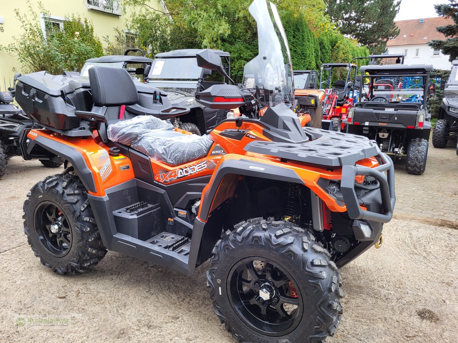 ATV & Quad Türe ait Odes Pathcross 650 SE L Luxury Edition, V-Twin, Allrad 4x4, 90 kmh ABS, Koffer + Frontscheibe NEU, Neumaschine içinde Feuchtwangen (resim 4)