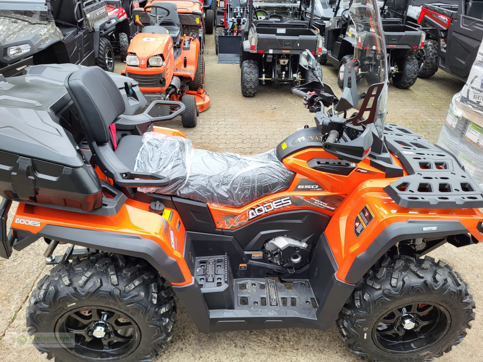 ATV & Quad Türe ait Odes Pathcross 650 SE L Luxury Edition, V-Twin, Allrad 4x4, 90 kmh ABS, Koffer + Frontscheibe NEU, Neumaschine içinde Feuchtwangen (resim 5)