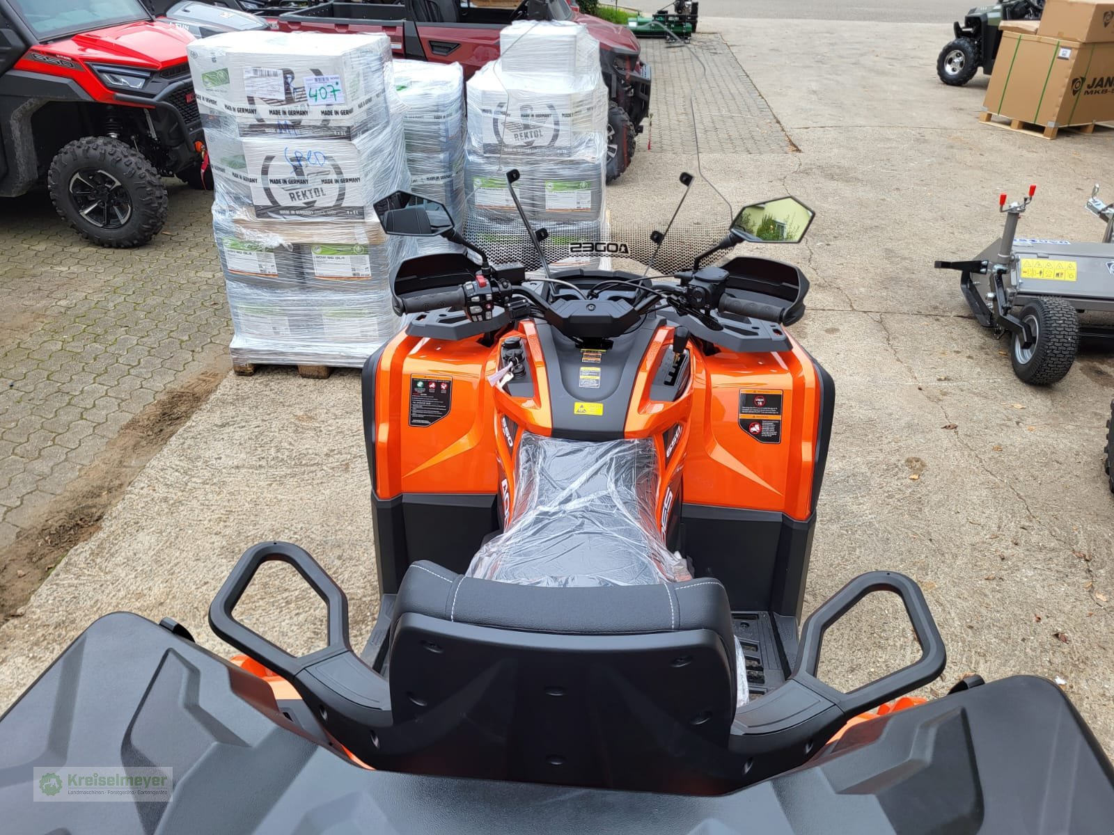 ATV & Quad Türe ait Odes Pathcross 650 SE L Luxury Edition, V-Twin, Allrad 4x4, 90 kmh ABS, Koffer + Frontscheibe NEU, Neumaschine içinde Feuchtwangen (resim 10)