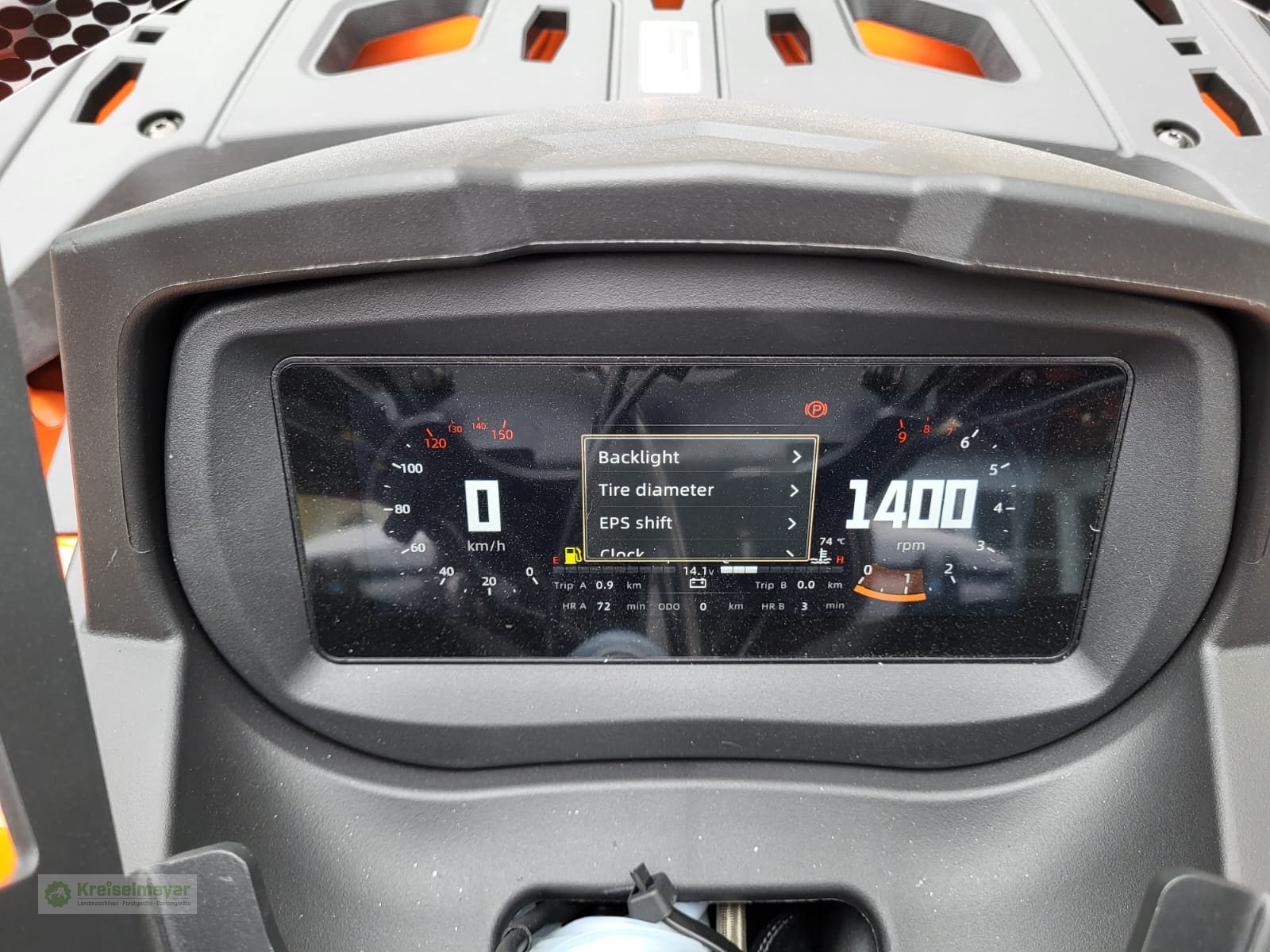 ATV & Quad Türe ait Odes Pathcross 650 SE L Luxury Edition, V-Twin, Allrad 4x4, 90 kmh ABS, Koffer + Frontscheibe NEU, Neumaschine içinde Feuchtwangen (resim 13)