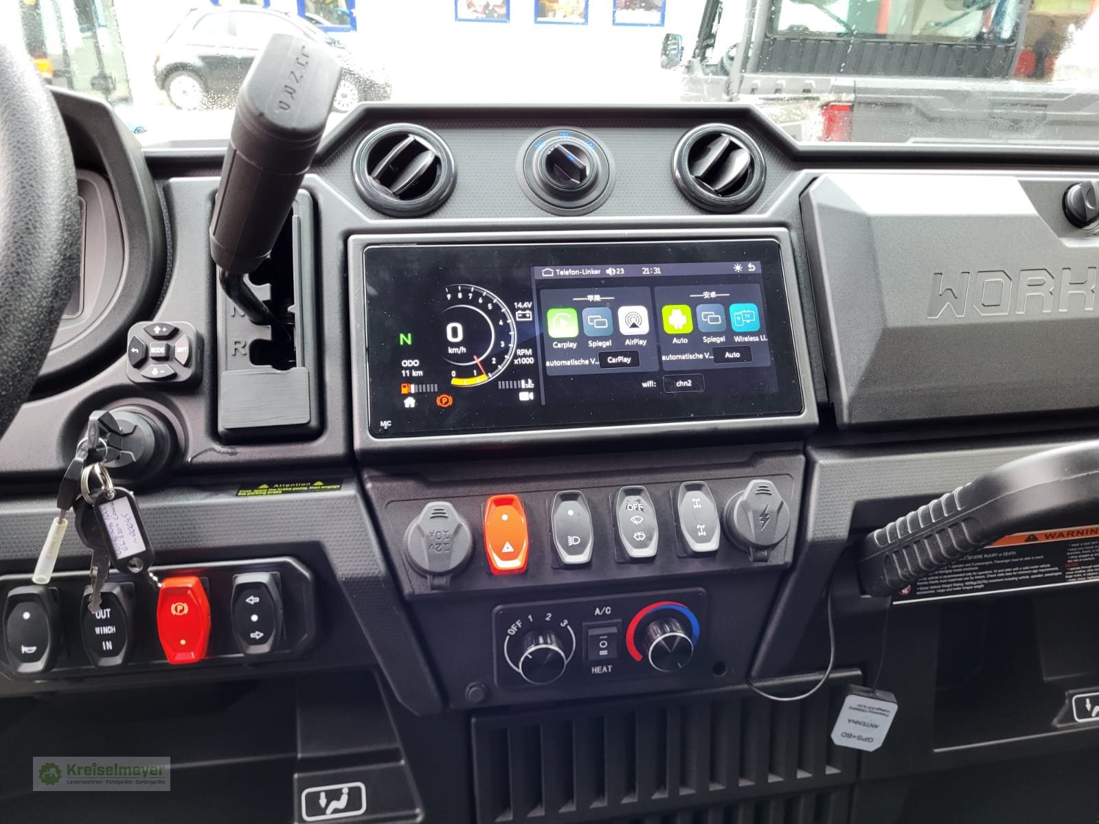 ATV & Quad van het type Odes Workcross 1000-6 Sitzer ABS 40 km/h AB 16 JAHREN = T / L Führerschein, Kabine & Heizung, Allrad Neu, Neumaschine in Feuchtwangen (Foto 16)