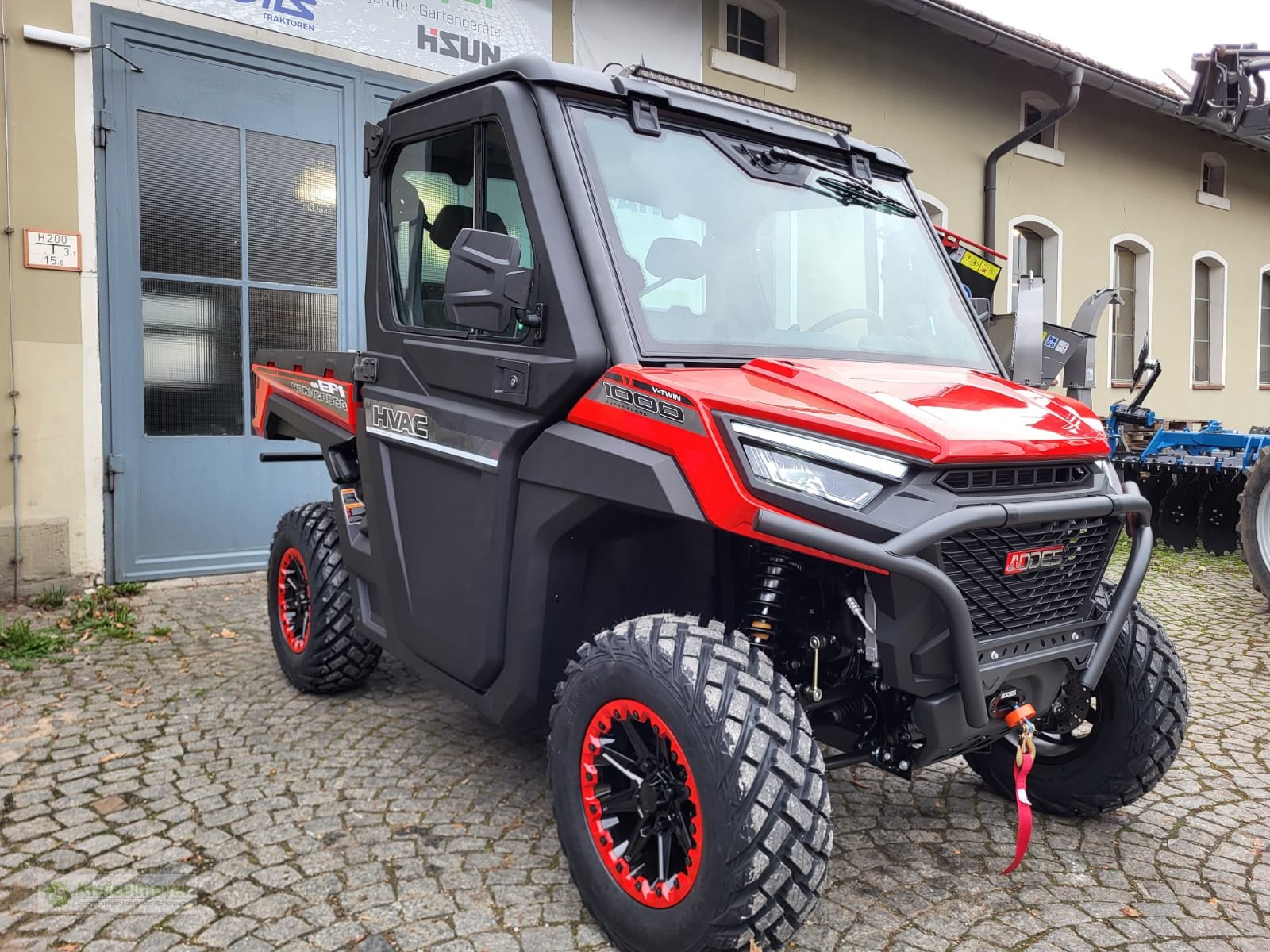ATV & Quad typu Odes Workcross 1000 ABS + V2-Motor, Kabine Klima & Heizung, 1000 kg Anhängelast, 3 Sitzer Rot UTV neu, Neumaschine v Feuchtwangen (Obrázek 1)