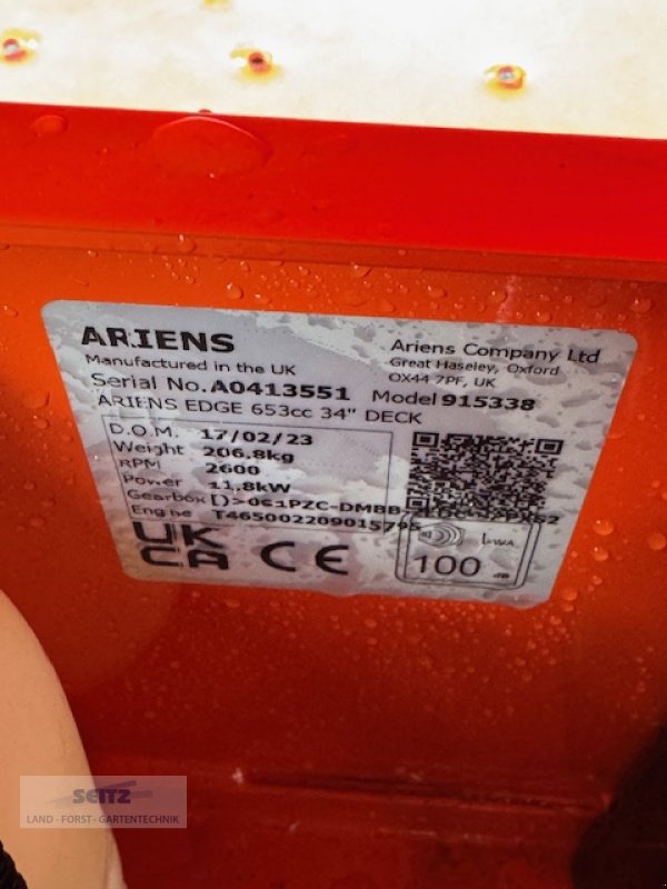 Aufsitzmäher του τύπου Ariens Edge 42, Neumaschine σε Lindenfels-Glattbach (Φωτογραφία 10)