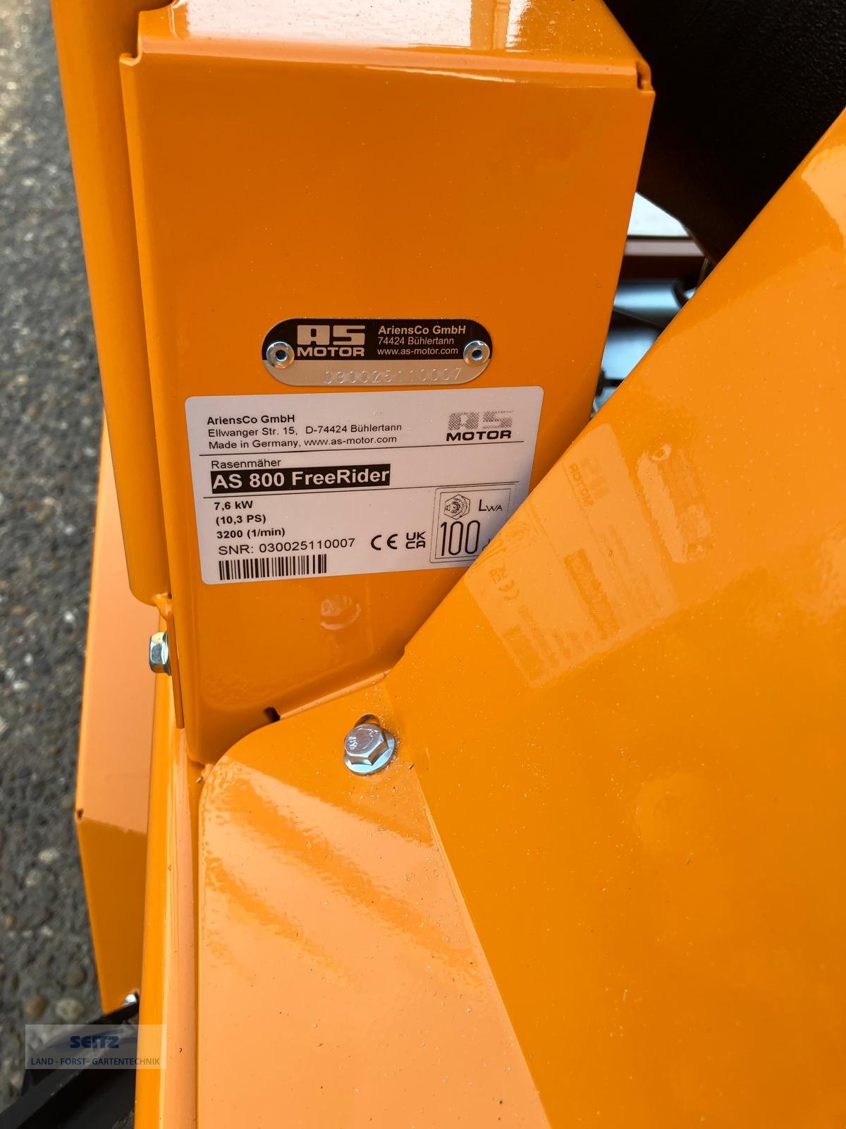 Aufsitzmäher от тип AS-Motor AS 800 Freerider, Neumaschine в Lindenfels-Glattbach (Снимка 2)