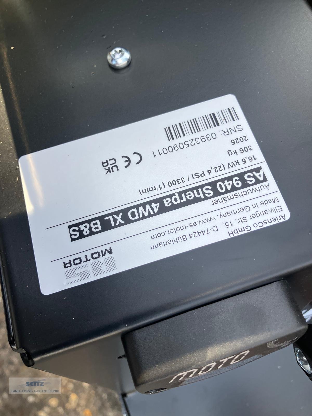 Aufsitzmäher des Typs AS-Motor AS 940 Sherpa XL B&S, Neumaschine in Lindenfels-Glattbach (Bild 4)