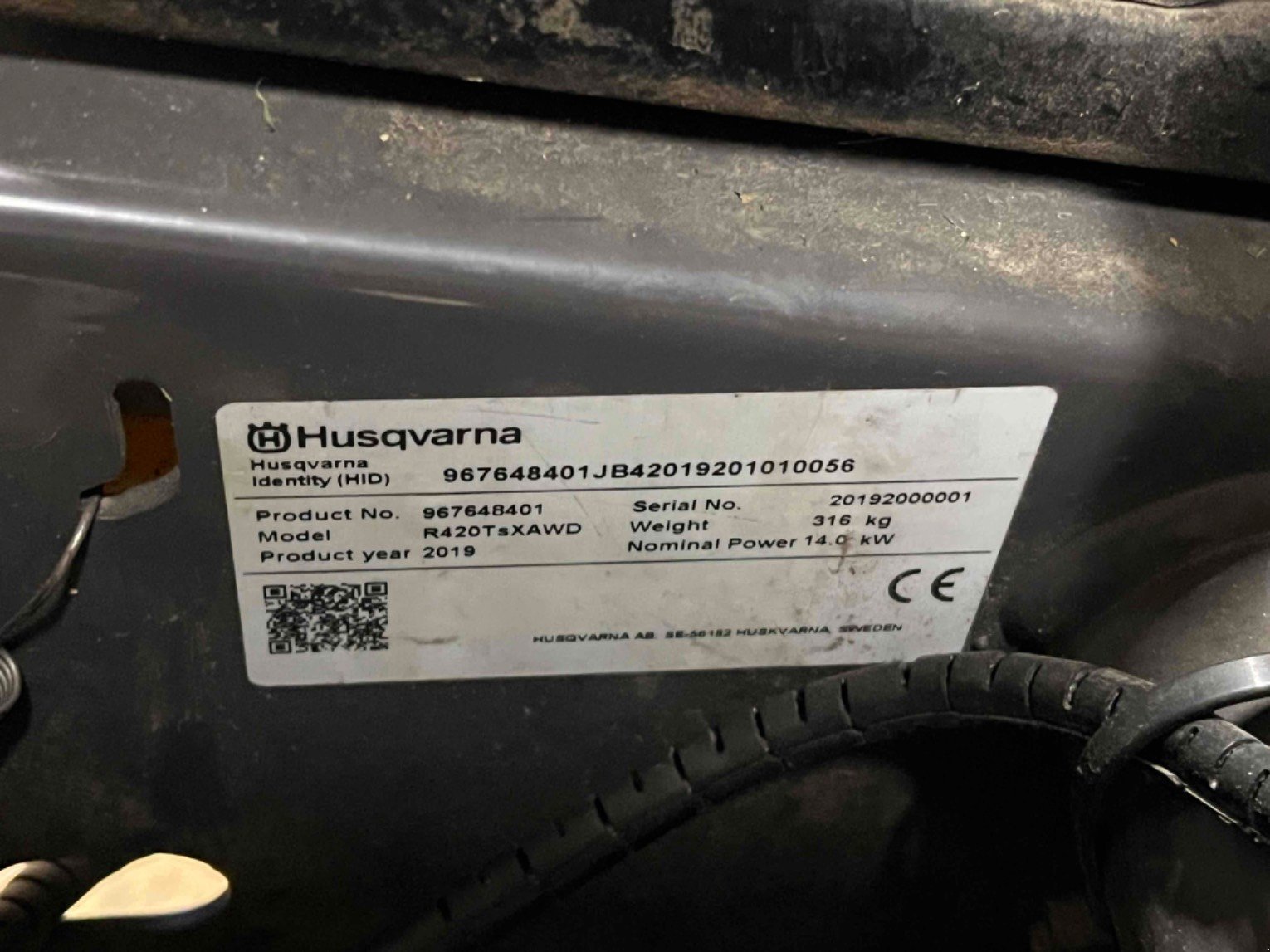 Aufsitzmäher typu Husqvarna Tondeuse autoportée R420TSAWD Husqvarna, Gebrauchtmaschine v LA SOUTERRAINE (Obrázek 4)