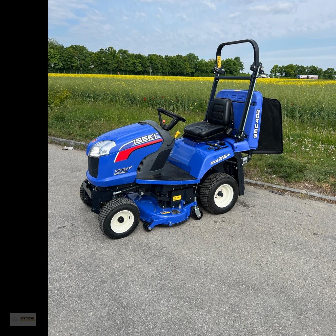 Aufsitzmäher Türe ait Iseki SXG 216+ elektr., Neumaschine içinde Kirchheim b. München (resim 13)