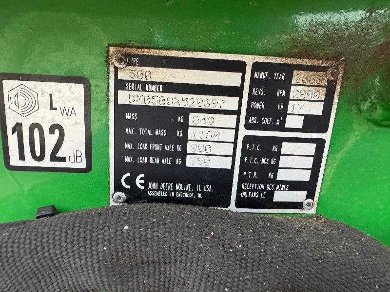 Aufsitzmäher от тип John Deere 500, Gebrauchtmaschine в Richebourg (Снимка 5)