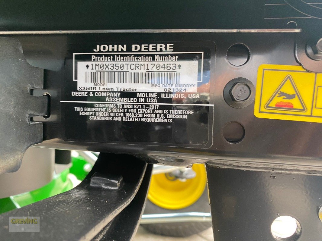 Aufsitzmäher a típus John Deere X350R, Neumaschine ekkor: Heiden (Kép 11)