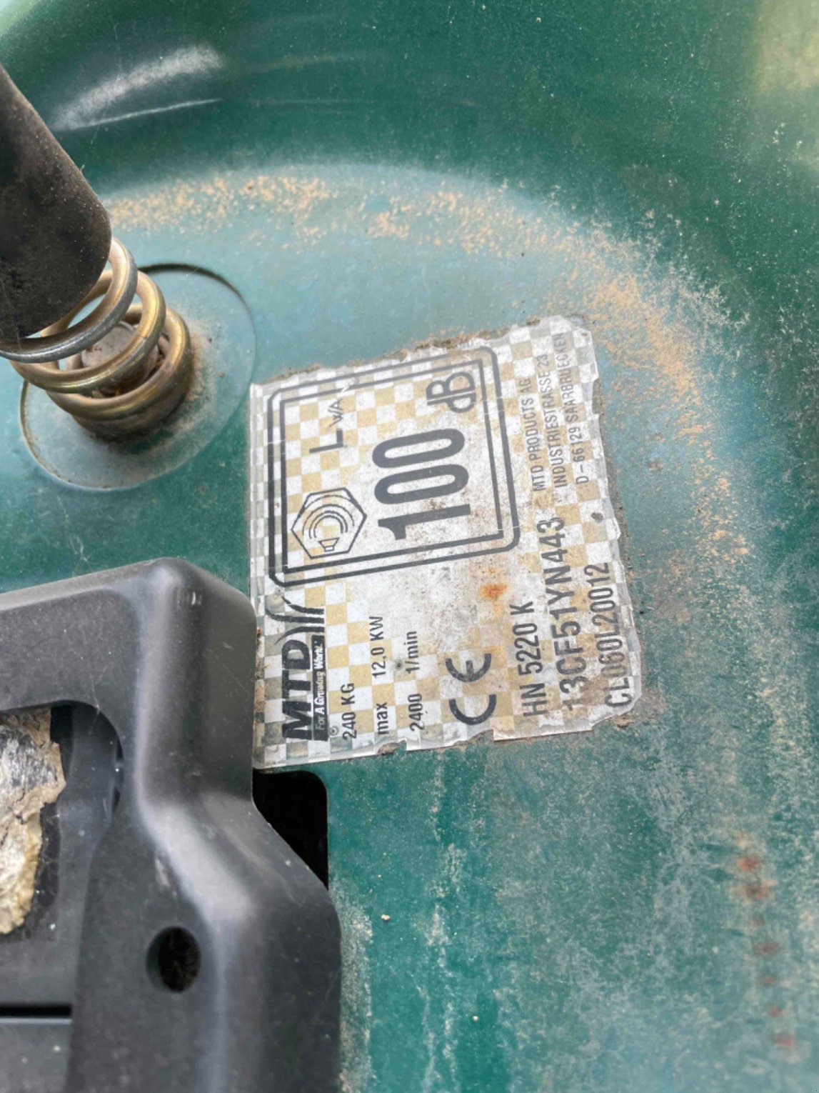 Aufsitzmäher Türe ait Sonstige Tondeuse autoportée HN5220K Yard Man, Gebrauchtmaschine içinde LA SOUTERRAINE (resim 5)