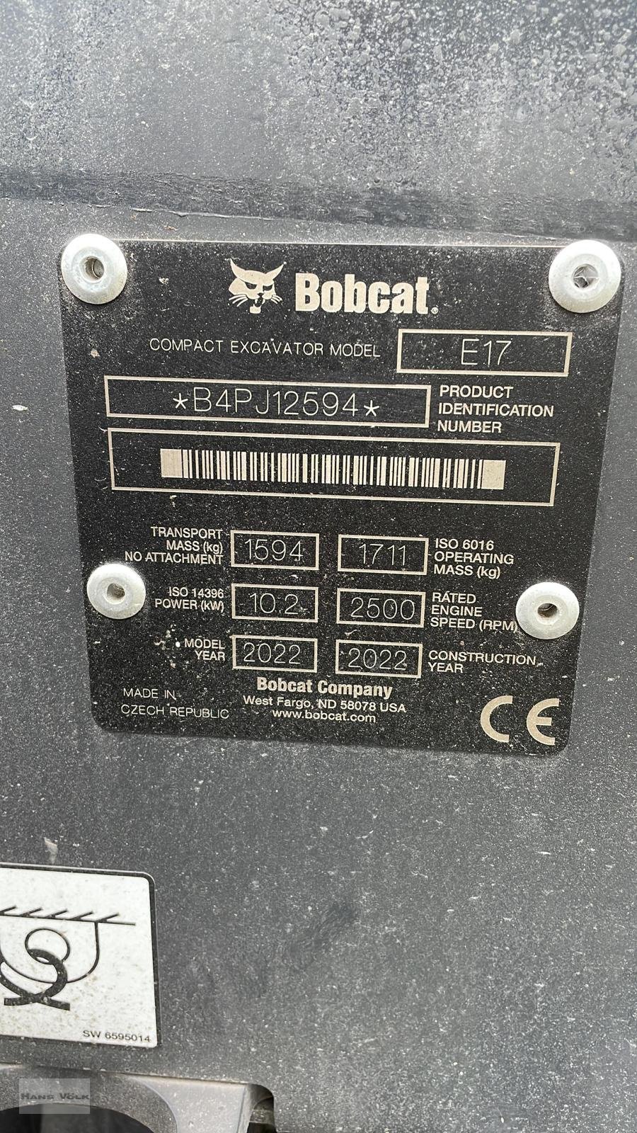 Bagger des Typs Bobcat E 17, Neumaschine in Antdorf (Bild 6)
