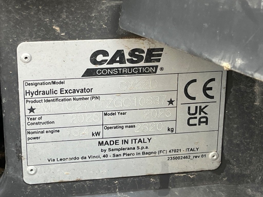 Bagger des Typs Case IH CX 22 D, Gebrauchtmaschine in Vrå, Frejlev, Hornslet & Ringsted (Bild 3)