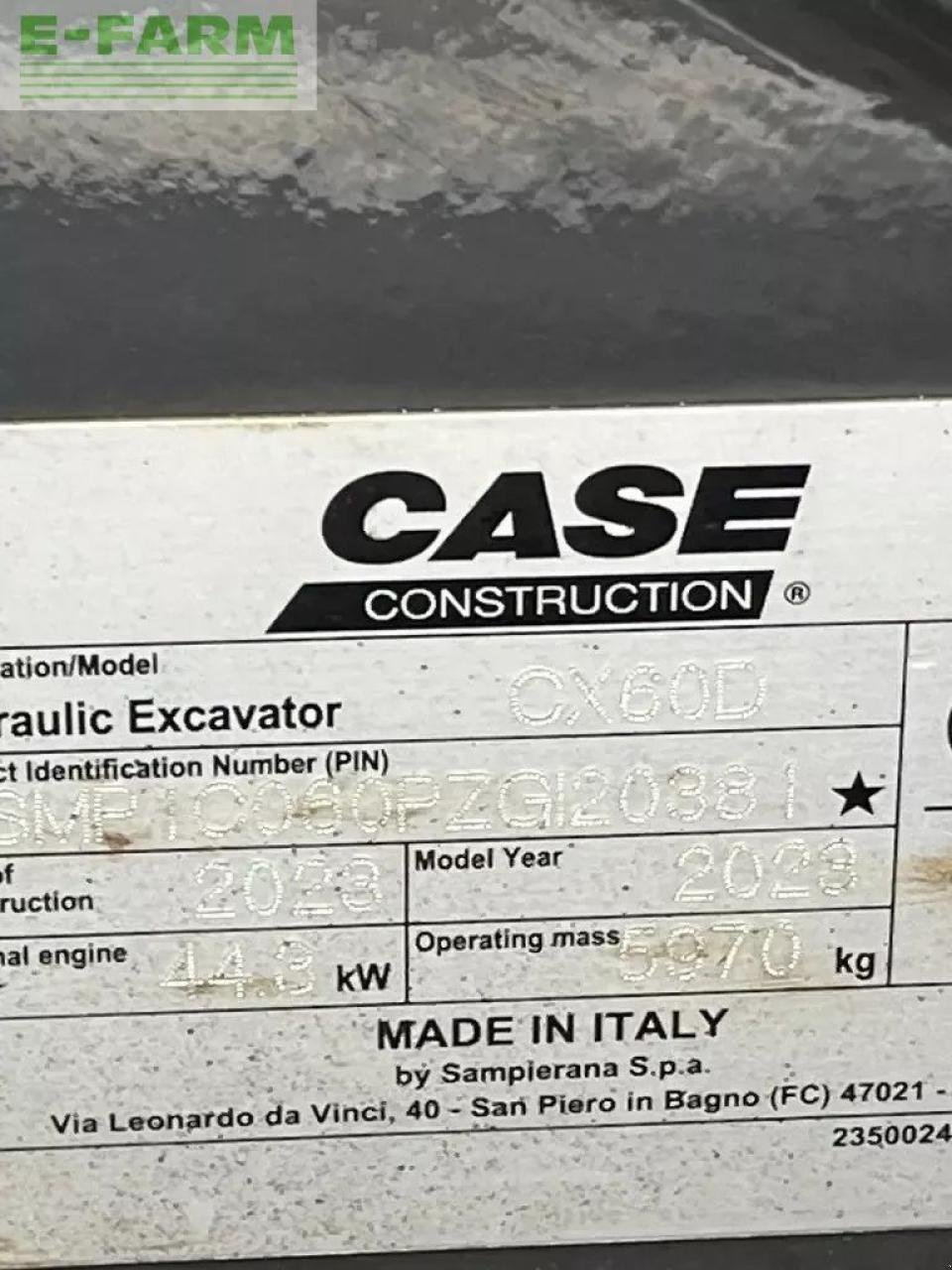 Bagger типа Case IH cx 60 d, Gebrauchtmaschine в AALBORG SV (Фотография 5)