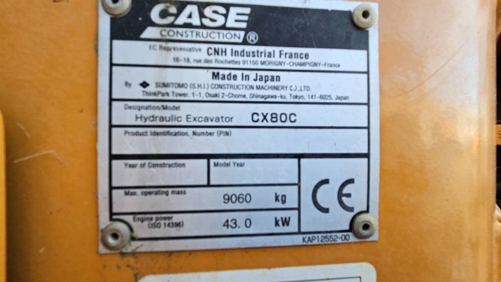 Bagger типа Case IH CX 80 C, Gebrauchtmaschine в Ringe (Фотография 8)