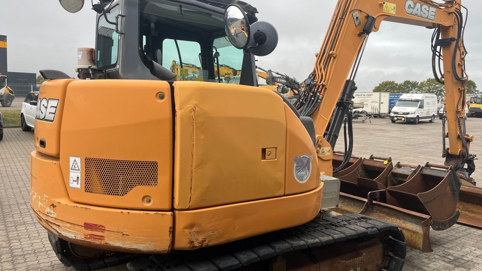 Bagger a típus Case IH CX 80 Rotortilt og fuld skovlpakke, Gebrauchtmaschine ekkor: Rønnede (Kép 5)